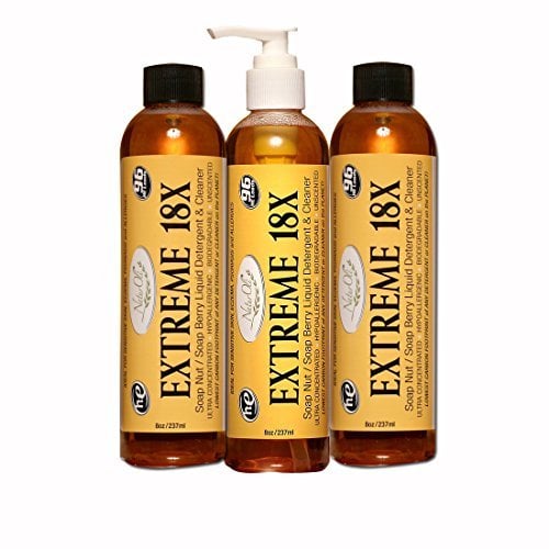 Book Cover NaturOli EXTREME 18X Soap Nuts/Soap Berry Liquid Organic Laundry Soap, (3 Pack) Natural HE Detergent & All-purpose Cleaner. SUPER-concentrated, Sulfate-free. Unscented.