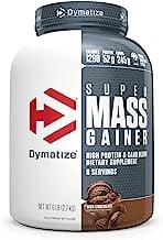 Book Cover Dymatize Super Mass Gainer Protein Powder, 1280 Calories & 52g Protein, 10.7g BCAAs, Mixes Easily, Tastes Delicious, Rich Chocolate, 6 lbs