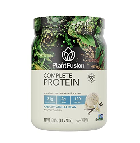Book Cover PlantFusion Complete Vegan Protein Powder - Plant Based Protein Powder With BCAAs, Digestive Enzymes and Pea Protein - Keto, Gluten Free, Soy Free, Non-Dairy, No Sugar, Non-GMO - Vanilla Bean 1 lb