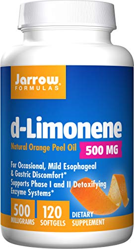 Book Cover Jarrow Formulas d-Limonene, Promotes esophogeal health, 500 milligrams, 120 Count