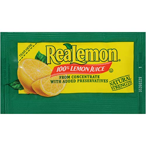 Book Cover REALEMON Single Serve Lemon Juice, 4 gr. (Pack of 200)