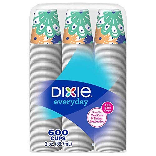 Book Cover Dixie Bath Cups Coordinating Designs, 3 oz, 600Count