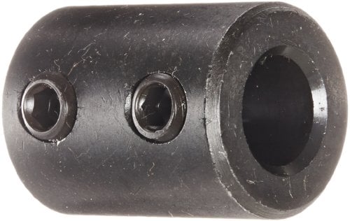 Book Cover Climax Part RC-037 Mild Steel, Black Oxide Plating Rigid Coupling, 3/8 inch bore, 3/4 inch OD, 1 inch Length, 1/4-20 x 3/16 Set Screw