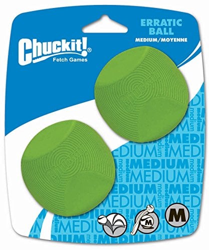 Book Cover Canine Hardware Chuckit Erratic Ball Medium (2 Pack)