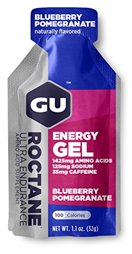 Book Cover GU Energy Roctane Ultra Endurance Energy Gel, Quick On-The-Go Sports Nutrition for Running and Cycling, Blueberry Pomegranate (24 Packets)