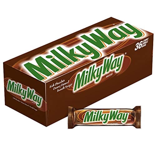 Book Cover MILKY WAY Milk Chocolate Singles Size Candy Bars 1.84-Ounce 36-Count Box