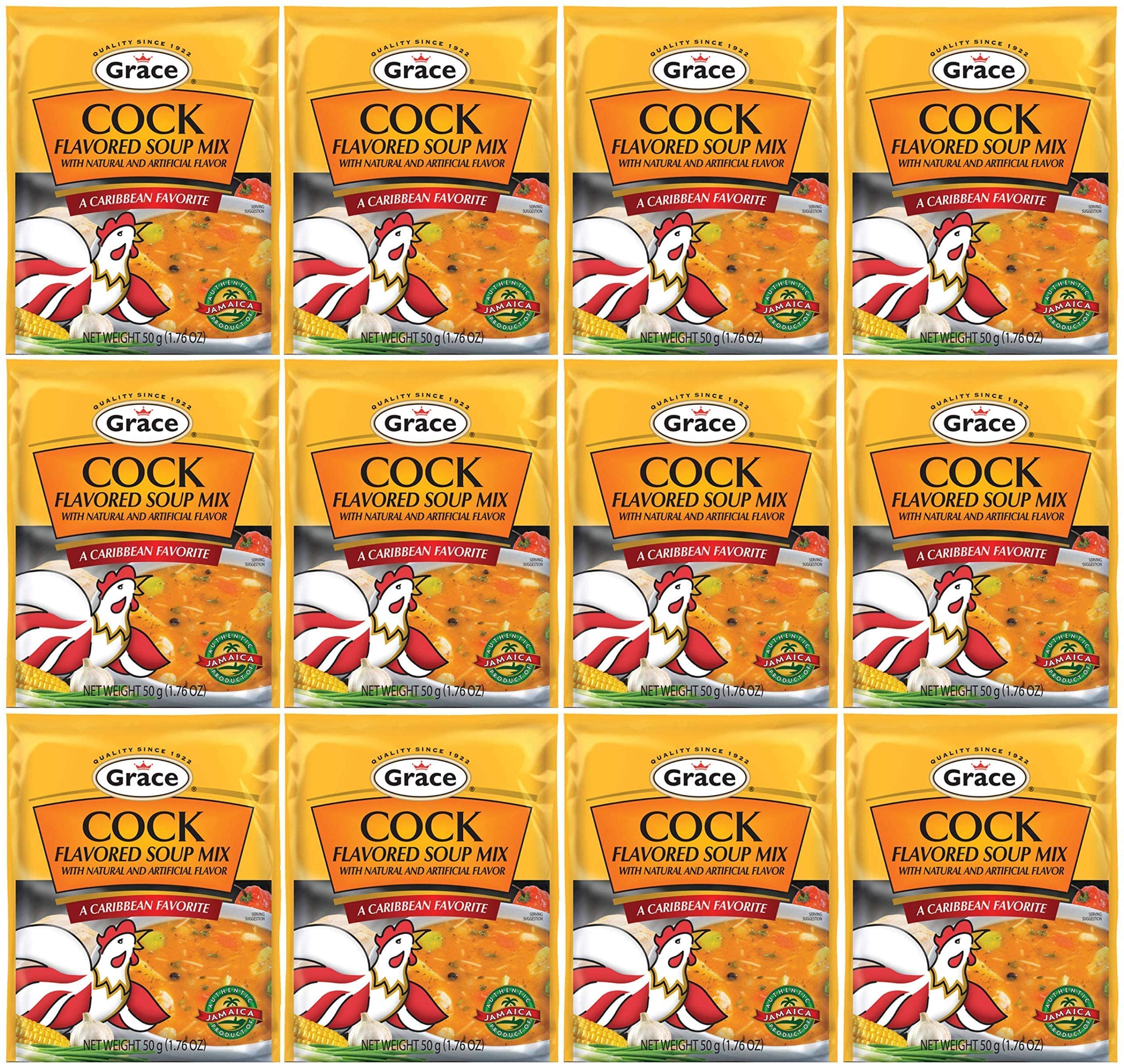 Book Cover Grace Cock Flavored Soup Mix, 1.76 Oz (Pack of12) Chicken, Cock 1.76 Ounce (Pack of 12)