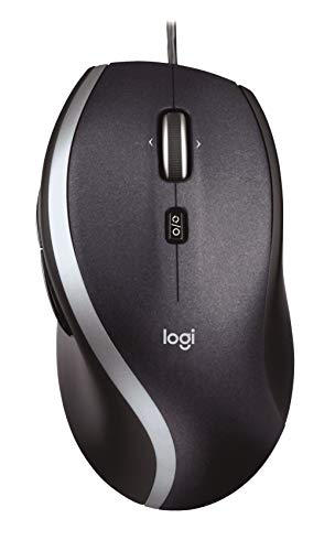 Book Cover Logitech M500 Corded Mouse - Wired USB Mouse for Computers and Laptops, with Hyper-Fast Scrolling, Dark Gray