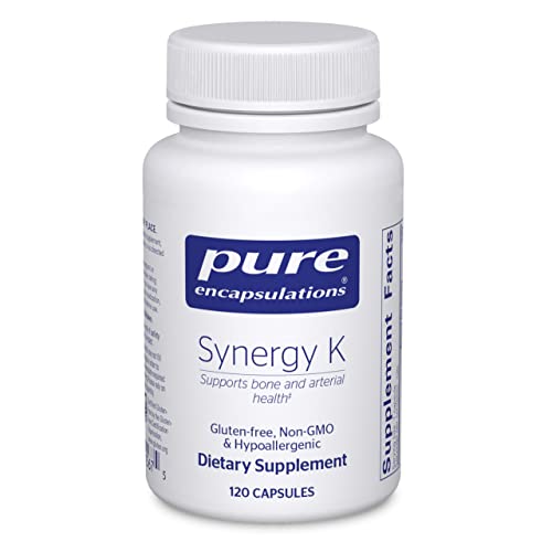 Book Cover Pure Encapsulations Synergy K | Supplement with Vitamin K1, K2, and D3 to Support Bones, Blood Vessels, Vascular Elasticity, and Calcium Utilization* | 120 Capsules