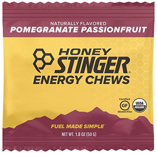 Book Cover Honey Stinger Organic Energy Chews, Pomegranate Passionfruit, Sports Nutrition, 1.8 Ounce (Pack of 12)