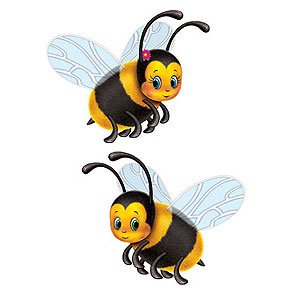 Book Cover Beistle 57781 2-Pack Bumblebee Cutouts, 17-Inch