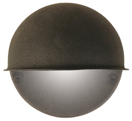 Book Cover Moonrays 95732 Low Voltage Outdoor wall mounted Sconce Light, With Round Metal Surface, 7 Watts, Constructed From Durable Diecast metal With Black Finish