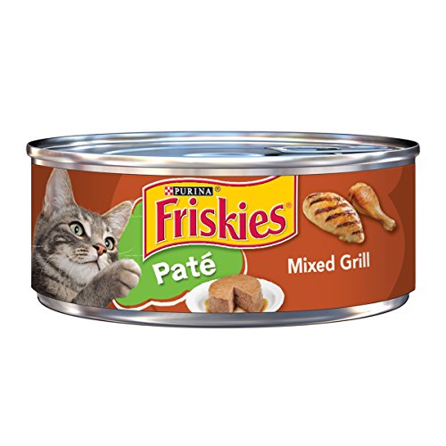 Book Cover Purina Friskies Pate Wet Cat Food, Pate Mixed Grill - (24) 5.5 oz. Cans