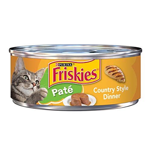 Book Cover Purina Friskies Pate Wet Cat Food, Country Style Dinner - (24) 5.5 oz. Cans