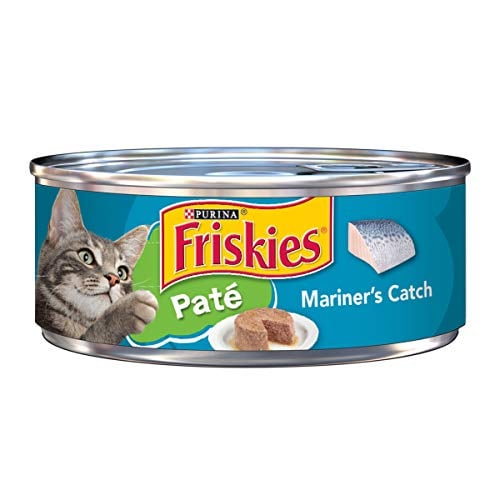 Book Cover Purina Friskies Pate Wet Cat Food, Mariner's Catch - (24) 5.5 oz. Cans