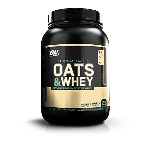 Book Cover OPTIMUM NUTRITION Oats and Whey Protein Powder, Naturally Flavored Milk Chocolate, 3 Pound