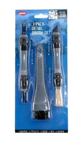 Book Cover Carrand 93019 Vent, Dash, and Crevice Detail Brush Set , Gray