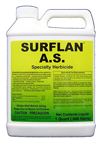 Book Cover Southern Ag - 12401 - Surflan A.S. - Pre-Emergent Herbicide, 32oz, Bright Orange (9722602)