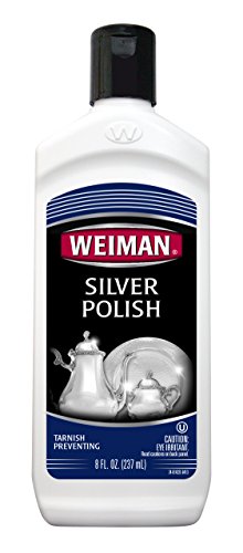 Book Cover Weiman Silver Polish and Cleaner - 8 Ounce - Clean Shine and Polish Safe Protective Prevent Tarnish