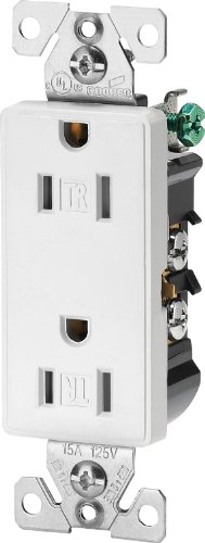 Book Cover Cooper Wiring Devices 9505TRWS Aspire Tamper Resistant Duplex Receptacle, White Satin by Cooper Wiring Devices