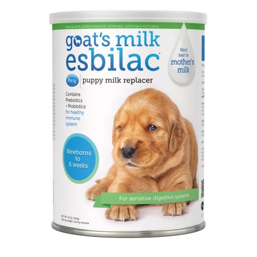 Book Cover PetAg Esbilac Goat's Milk Powder Puppy Milk Replacer - Milk Formula for Puppies with Sensitive Digestive Systems - 12 oz