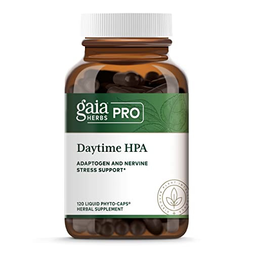 Book Cover Gaia PRO Daytime HPA - Adaptogen & Nervine Supplement for Stress - Ashwagandha, Organic Holy Basil, Oats, Rhodiola & Schisandra - 120 Vegan Liquid Phyto-Capsules (60 Servings)