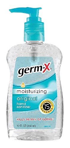 Book Cover Germ-X Hand Sanitizer, Original, Pump Bottle, 12 Fluid Ounce