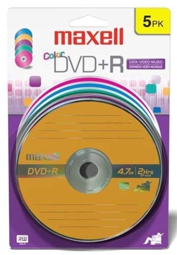 Book Cover Maxell 639031 Superior Archival Write Once 4.7Gb DVD+R Card Read Compatible with Playback Devices, 5 Pack