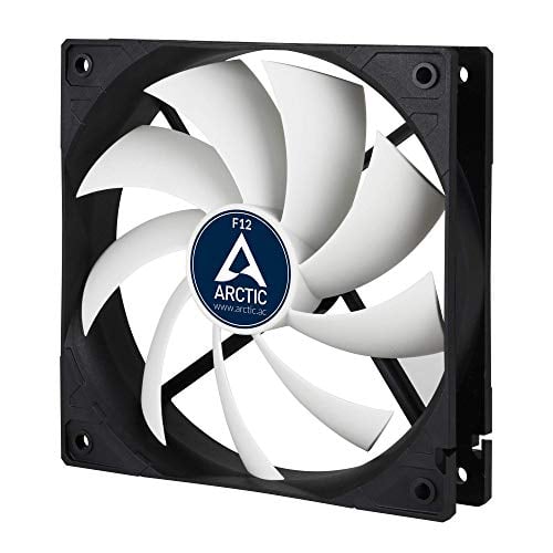 Book Cover ARCTIC F12 - 120 mm Standard Case Fan, very quite motor, Computer, Push- or Pull Configuration, Fan Speed: 1350 RPM - Black/White