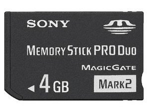 Book Cover 4 GB Sony PRO DUO (Mark 2) Memory Stick for PSP