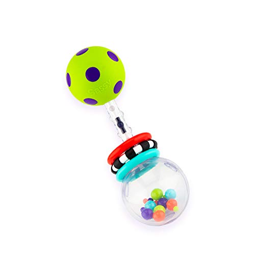 Book Cover Sassy Spin Shine Rattle Developmental Toy (Colors May Vary)
