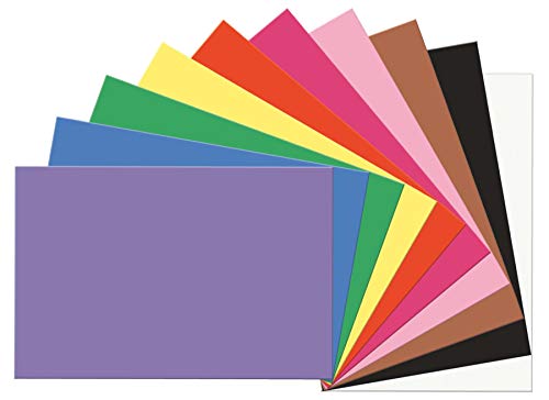 Book Cover SunWorks Construction Paper, 10 Assorted Colors, 12
