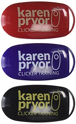 Book Cover Karen Pryor i-Click Dog Training Clicker, 3 Clickers