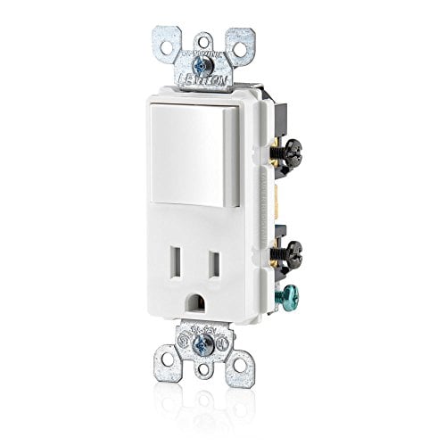 Book Cover Leviton T5625-W Decora Combination Switch and Tamper-Resistant Receptacle, White