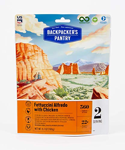 Book Cover Backpacker's Pantry Fettuccini Alfredo with Chicken, Two Serving Pouch