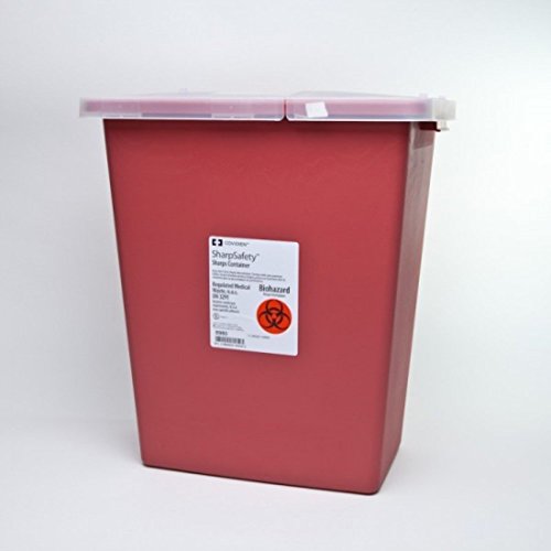 Book Cover Kendall Sharps Container 8 Gallon Red - Model 8980