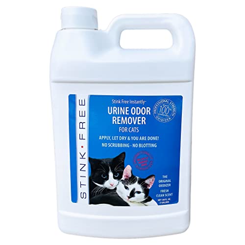 Book Cover Stink Free Instantly Urine Odor Remover & Eliminator for Cat Urine, Oxidizer Based Urine Cleaner for Carpets, Rugs, Mattress, etc. 128 Oz (1 Gallon)