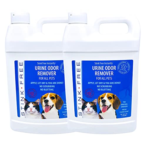 Book Cover Stink Free Instantly Urine Odor Remover for Pets - Eliminator for Cat & Dog Pee, Best Oxidizer Based Urine Cleaner for Carpets, House, Rugs, Mattress, etc. 2-128 Oz (2 Gallons)