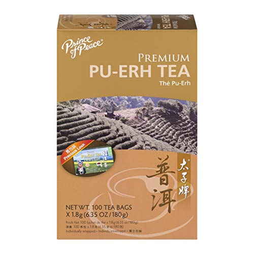 Book Cover Prince Of Peace Premium Pu-Erh Tea With 100 Tea Bags - 3 Pack