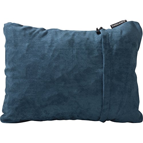 Book Cover Therm-a-Rest Compressible Travel Pillow for Camping, Backpacking, Airplanes and Road Trips, Denim, Medium - 14 x 18 Inches