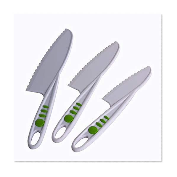 Book Cover Curious Chef TCC50029 3-Piece Nylon Knife Set
