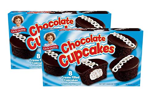 Book Cover Little Debbie Chocolate Cupcakes - 2 Pack