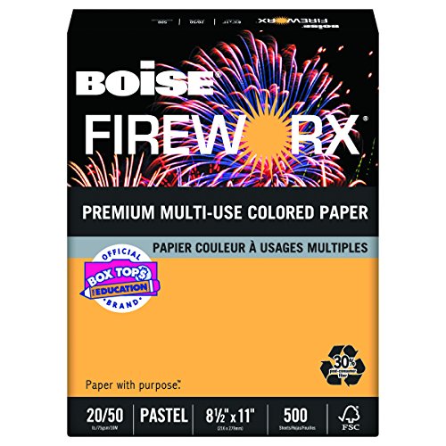 Book Cover Boise Fireworx Colored Paper, 20 Pounds, 8-1/2 x 11, Golden Glimmer, 500 Sheets/Ream (MP2201-GRP)