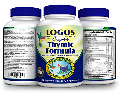 Book Cover Logos Nutritionals Complete Thymic Formula - 180 Captabs
