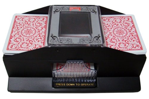 Book Cover 2 Deck Playing Card Shuffler - Bicycle Brand