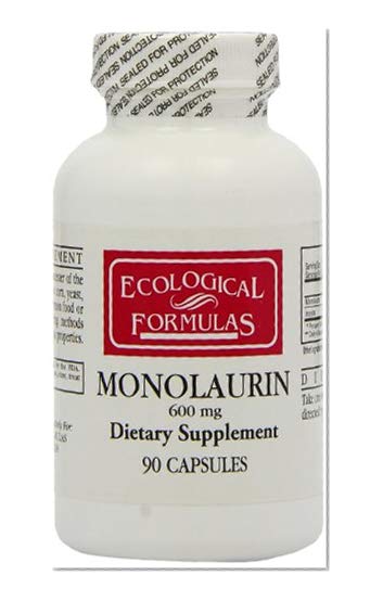 Book Cover Ecological Formulas Monolaurin Capsules, 600 mg, 90 Count