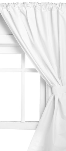 Book Cover Carnation Home Fashions Vinyl Bathroom Window Curtain, White