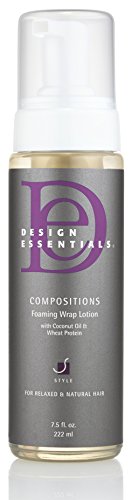 Book Cover Design Essentials Compositions Foaming Wrap Lotion for Relaxed & Natural Hair, 7.5 Ounce