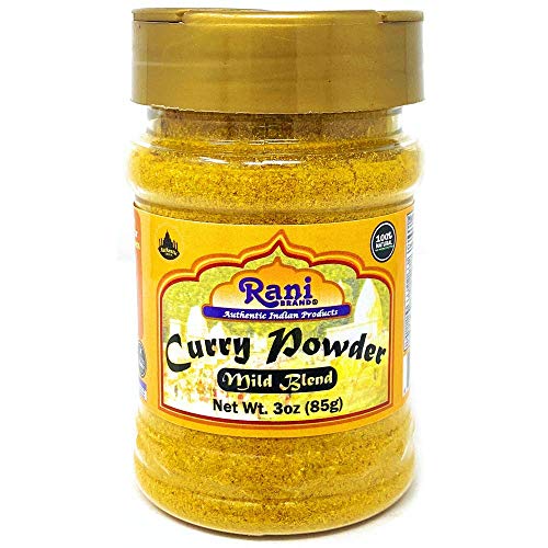 Book Cover Rani Curry Powder Mild Natural 10-Spice Blend 85g (3oz) ~ Salt Free | Vegan | No Colors | Gluten Free Ingredients | Non-GMO | NO Chili or Peppers
