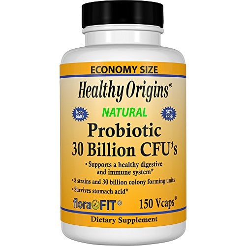Book Cover Healthy Origins Probiotic 30 Billion CFU's Shelf Stable, 150 Veggie Caps